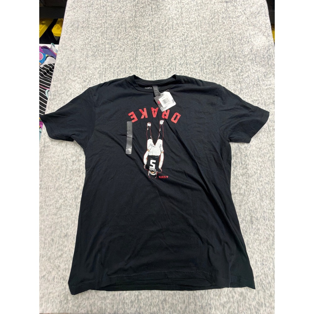 BreakingT Atlanta Falcons Drake‎ London Celebration Shirt Mens Large Black NFLPA